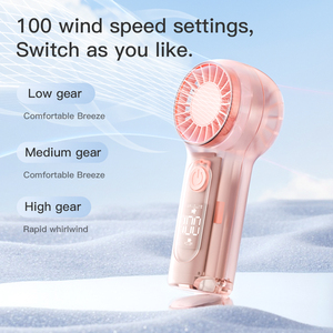 Mini Ventilador Portátil Recargable de 1200mAh, Carga Rápida USB 5V, Plegable y Portátil, Bajo Ruido de 5W, para Oficina, Exteriores y Autocaravanas - Product Image 6