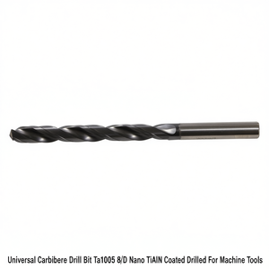 Ttake Universal <b>Carbide</b> <b>Drill</b> <b>Bit</b> Ta1005 8xD Nano TiAlN Coated Drilled For Machine Tools - Product Image 2