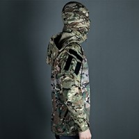Ensemble de vêtements tactiques en coton de nouvelle génération pour hommes, manches longues, coupe ample, extensible, respirant, camouflage