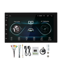 Lecteur audio stéréo GPS pour voiture Android 10 universel 7 pouces avec télécommande et fonctions d'amplification