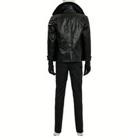 Veste d'aviateur vintage RAF B3 pour homme, noire, en cuir de mouton écologique, respirante, imperméable, nouvelle collection, coupe classique