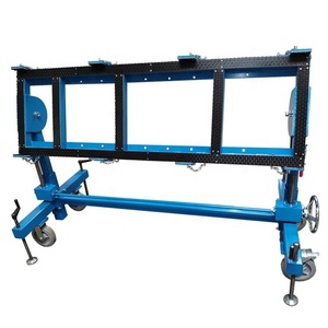 Eavy-mesa de trabajo de metal para procesamiento de piedra, mesa de fabricación de granito de acero con altura ajustable para corte de agujeros - Product Image 4