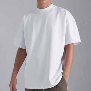 Premium Round Neck Cotton Tee Shirt Manufacturer Heavy <b>Weight</b> <b>Blank</b> Boxy T Shirt Black Drop Shoulder Oversized T-shirts - Product Image 1