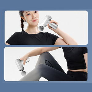 Massage Gun Mini Portable 6 Speed Levels Brushless Motor 2000-4000mAh Lithium Battery USB Rechargeable 5 Massage Heads - Product Image 2