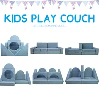 Certipur-sofá de juego para niños, Tatami deslizante para gatear, bloques de espuma cómodos, imanes