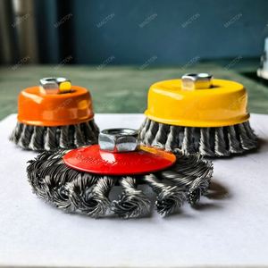 Metal Polishing <b>Wire</b> <b>Brush</b> Wheel Cup Hardware Tools Carbon Steel Twisted Round Steel <b>Wire</b> Cup <b>Brush</b> - Product Image 3