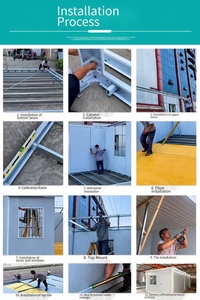 Maison préfabriquée économique en conteneur, isolée avec panneaux <span class=keywords><strong>sandwich</strong></span> en laine de roche, bureau mobile portable - Product Image 6