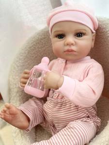 Enfant en bas âge vinyle bébé poupée chambre de bébé ToysDrink et siège de voiture <span class=keywords><strong>singe</strong></span> humide fille noir corps complet nouveau-né poupées <span class=keywords><strong>Reborn</strong></span> - Product Image 6
