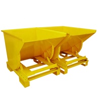 Chariot à ferraille mobile pour le nettoyage d'atelier, vente en gros, trémies auto-vidantes en acier robuste pour centre de commande numérique