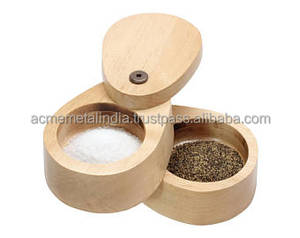 Ensemble de salière et poivrière en métal de luxe de couleur argentée parfait pour les ustensiles de cuisine et la vaisselle à manger - Product Image 5