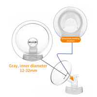 Gran oferta 2025, accesorios para sacaleches, pezón de brida de PP reemplazable, tamaño de 15 a 32mm de boca ancha, Compatible con Spectra