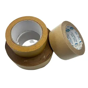 2023 Hot Sell Customized Printed Logo Brown Waterproof Kraft Paper Self Adhesive Strong Adhesive for Carton Box Sealing Tape