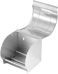 Boîte de <span class=keywords><strong>rangement</strong></span> en acier inoxydable et métal de style moderne porte-rouleau de <span class=keywords><strong>papier</strong></span> hygiénique avec <span class=keywords><strong>rangement</strong></span> - Product Image 3