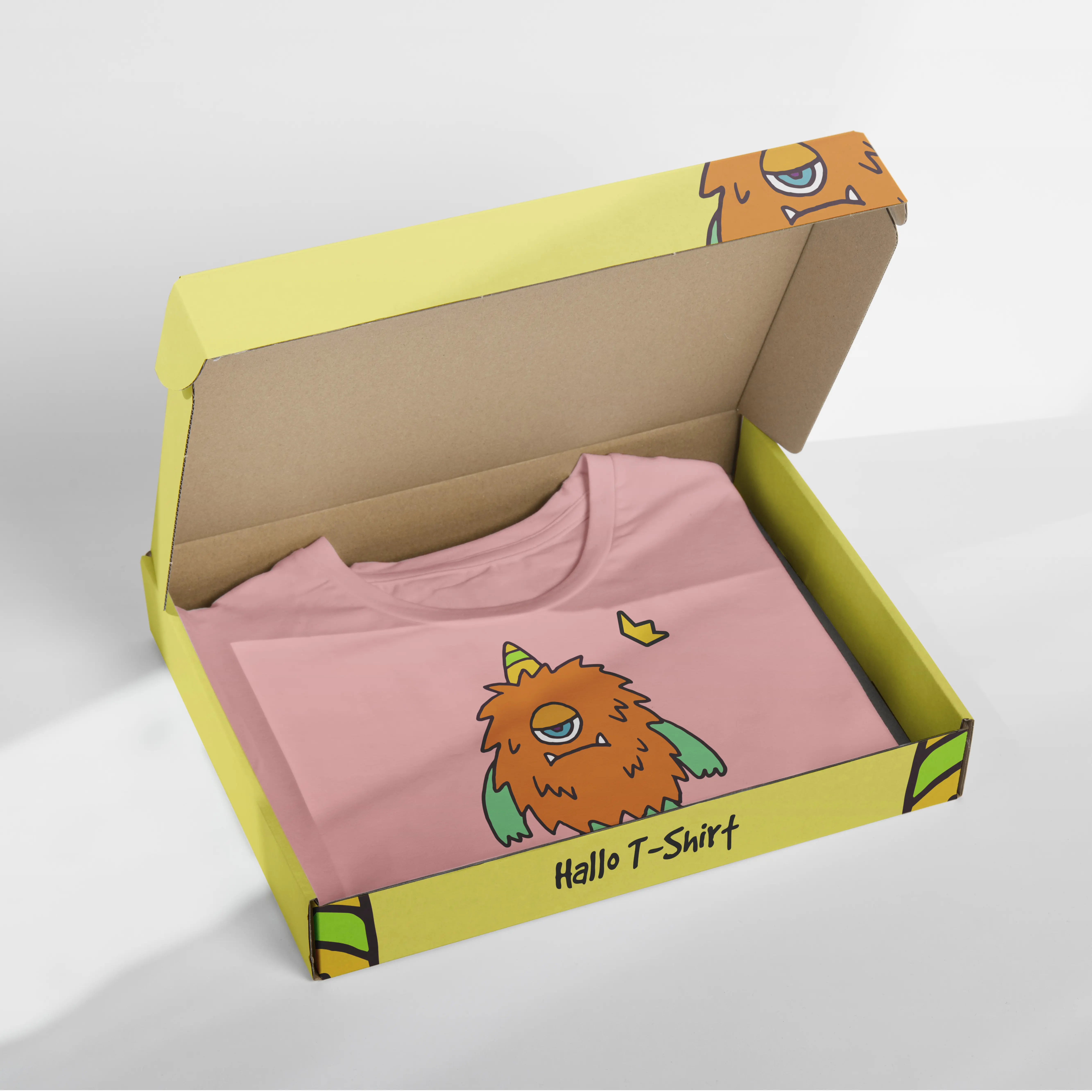Individuell bedrucktes recycelbares wellpappe-versandgeschenk Luxuskleidungsbox Kinderkleidung Verpackung T-Shirt-Boxen