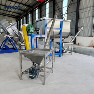 Mezclador de cinta en forma de U con soporte de acero al carbono y 2 transportadores de tornillo, sistema de mezcla de polvo para fábrica de mortero seco y fertilizantes - Product Image 6