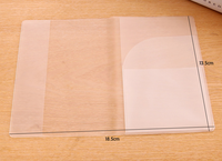 Porte-passeport de voyage transparent en PVC imperméable, porte-cartes d'identité, porte-cartes de crédit, étui de protection