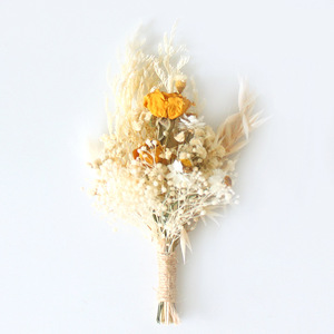 Bouquet de fleurs séchées artisanales en herbe de pampa miniature, cadeau floral naturel pour Pâques, Noël, la Saint-Valentin - Product Image 4