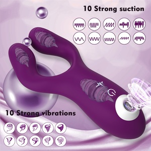 Clitoral Sucking Vibrator, G Spot Clit <strong>Dildo</strong> for Women with Suction &amp; Vibration, Waterproof Clitoral Massager Nipple Stimulator - Product Image 3