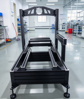 Cockpit de simulateur de vol 4DOF en aluminium 40160 réglable, avec cadre pour volant et pédales, modifiable, directement de l'usine