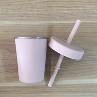 Yeni ürün özel Logo paslanmaz çelik 304 fincan silikon kapak ve silikon kap kapak