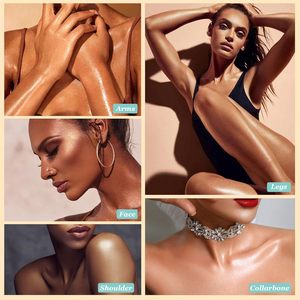 Maquillaje impermeable ODM personalizado brillo dorado cuerpo <span class=keywords><strong>seco</strong></span> brillo resaltador cuerpo resaltar brillo <span class=keywords><strong>seco</strong></span> <span class=keywords><strong>aceite</strong></span> corporal - Product Image 6