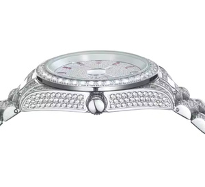 Montre de luxe pour homme, professionnelle, à quartz, en acier inoxydable, avec cadran en cristal saphir - Événements d'entreprise, luxe - Product Image 2