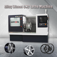 Machine à tourner automatique CNC multifonctionnelle de haute précision certifiée CE pour roues en alliage métallique lourdes