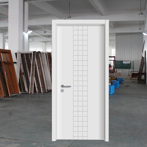 Puerta Exterior Antirrobo Minimalista de Madera Blanca TECHTOP para Apartamentos y Uso Comercial, Resistente al Fuego 1.5h, Núcleo Reforzado de Seguridad - Product Image 6