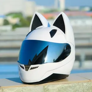 High Quality Cat Ears Design Full Face Motorcycle Helmet Motorcycle Accessories