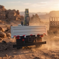 Grue sur camion Isuzu FVR GIGA 8 tonnes à flèche articulée en 5 sections |   Hauteur de levage de 18,8 m, moment de charge élevé, fiable, économe en carburant, global