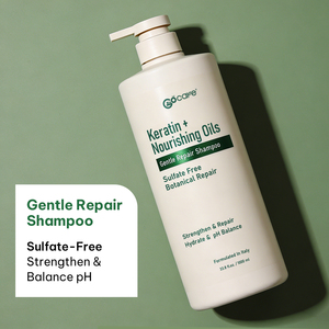 Champú Reparador Suave Sin Sulfatos Gocare de 500 ml, Fórmula con Queratina y Aceite de Argán, Fortalece e Hidrata el Cabello Dañado - Product Image 4