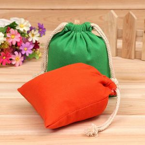 Sac à cordon en toile de coton personnalisé, réutilisable, respirant, pour le rangement d'articles divers et les sacs cadeaux en mousseline - Product Image 4