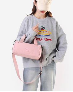 Yüksek kalite Unisex küçük spor çanta hafif spor seyahat silindir çanta özel Logo egzersiz dans spor Crossbody spor silindir çanta - Product Image 6