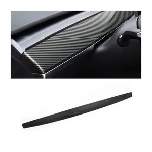 EV Car Accessories Dash Board Cover Real Dry Carbon Fiber Dashboard Cover For Tesla model 3 Y