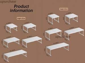 Étagère de Tension de placard et support de rangement en métal extensible organisateur réglable séparateur de diviseur de bricolage pour armoire armoire placard - Product Image 5