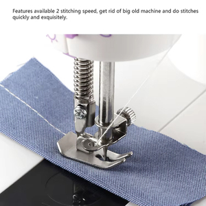 Tipos de puntadas Máquinas de coser domésticas Bordado Eléctrico Hogar Mini Overlock Máquina DE COSER portátil eléctrica - Product Image 4
