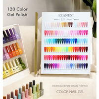 120 couleurs FZANEST Nouveau vernis à ongles UV en gel de 15 ml sans HEMA ni TPO, haute qualité, pour nail art, cadeau de Noël, vernis à ongles UV en gel