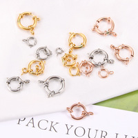 Haute Qualité Simple Tendance En Acier Inoxydable 18K Or Pvd Plaqué Fermoir En Gros Bijoux Boucle Accessoires pour Hommes Femmes