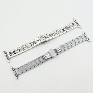 Cute <span class=keywords><strong>Little</strong></span> Puppy Correa de metal para Apple Watch Band 49mm 46mm 45mm 44mm 42mm 41mm 40mm 38mm Hombres y Mujeres Bandas de acero inoxidable - Product Image 4