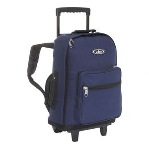 BSCI Rolling <b>backpack</b> with soundproof <b>wheels</b> that is waterproof for overnight use and suitable for school travel - Product Image 5