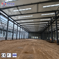 Edificio de Almacén Industrial Prefabricado de Acero, Almacén Grande con Conexión Atornillada de Acero, Estable