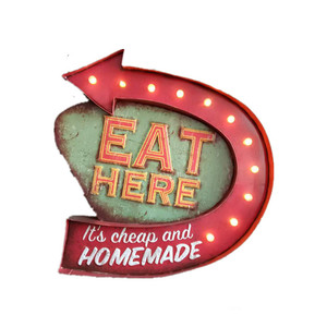 Industrial Style Bar Wall Soft Decoration LED Light Vintage Cafe Shop <strong>Background</strong> Wall Originality Wall Pendant - Product Image 1