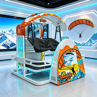 Simulateur de parapente VR double poste pour usage commercial en intérieur, machine de jeu de vol pour parcs d'attractions et centres commerciaux