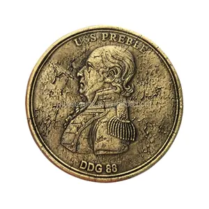 Factory direct sales gold metal cheap custom copper 3D coin