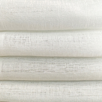 Tissu de rideau en voile de Dubaï blanc en polyester de haute qualité 2025, tissu de rideau transparent pour le salon, la chambre à coucher, la fenêtre de l'hôtel