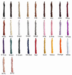 <span class=keywords><strong>Capelli</strong></span> per Treccine Francesi <span class=keywords><strong>Colorati</strong></span> 150g, 12-28 Pollici, Ricci a Spirale, Ondulati, Lussuosi Ricci Setosi - Product Image 5