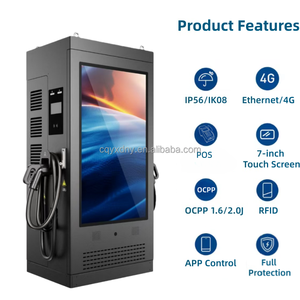 Chargeur rapide DC YIXINDIAN pour voitures électriques 120kW 160kW 180kW 240kW, chargeur de batterie de <span class=keywords><strong>voiture</strong></span> avec écran LCD publicitaire, énergie solaire - Product Image 2
