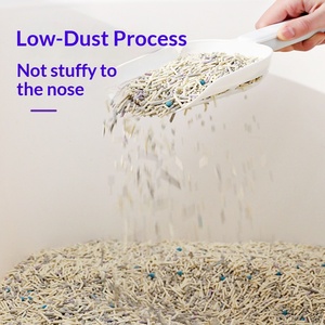 Lettiera per Gatti all'Ingrosso a Basso Contenuto di Polvere con Carbone Attivo, Lettiera di Tofu, Spedizione Gratuita da Pechino, Sacco Grande 2kg, Pellet Misti e Granuli, Colore Beige - Product Image 2