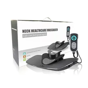 ALPHAY Massageador de pescoço Equipamento de terapia Dispositivo de alívio de dor de tração inteligente e calor dinâmico