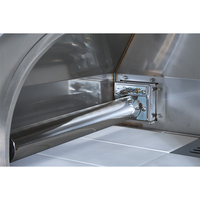 Four à pizza à gaz 304 en acier inoxydable noir à 1 brûleur robuste Carburant GPL moderne Assemblage facile Sans fumée Extérieur pour usage domestique